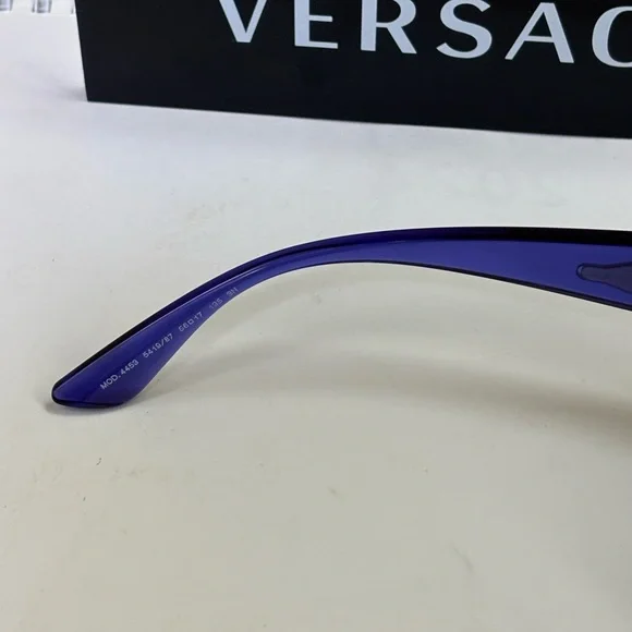 New Versace MOD 4453 5419/87 Transparent Violet Sunglasses - Picture 14 of 16